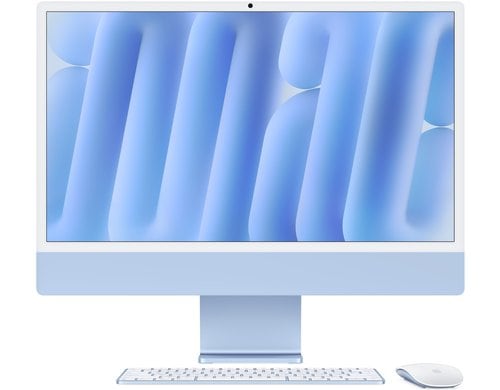 24 iMac (M4, 2 Ports), 8C/8C, Blau 16GB, 256GB, NoGbE, MM, MK TID, CH