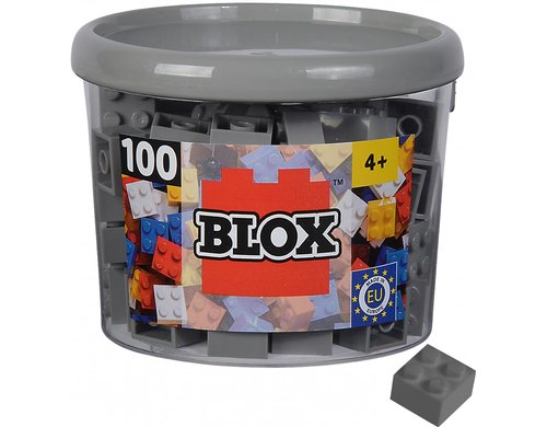 BLOX 100 graue 4er Steine in Dose