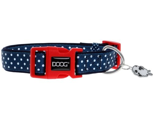 Doog Halsband L Stella navy / polka dot