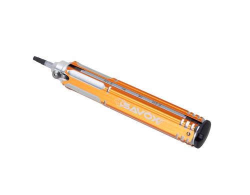 Savöx Screw-Driver 12 in 1 Multi-Tool Metall-Getriebe, 2 Kugellager