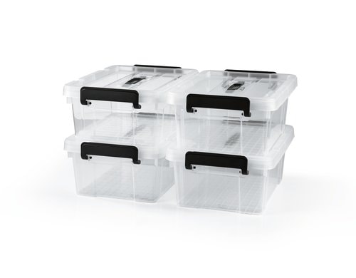 EASYmaxx Aufbewahrungsbox Set Viererset Kunststoffboxen 41.7x29.5x16.8cm
