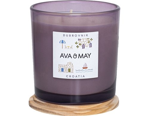 AVA & MAY Duftkerze Dubrovnik 380gr,10.4x10cm(HxD),Sojawachs,Brennd.55h