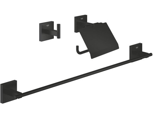 Grohe Start Cube Bad-Zubehör Set 3-in-1 Badezimmer-Set, Chrom
