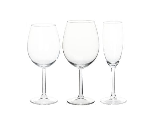 FURBER Trinkgläser 18er Set 6x580ml, 6x430ml, 6x180ml