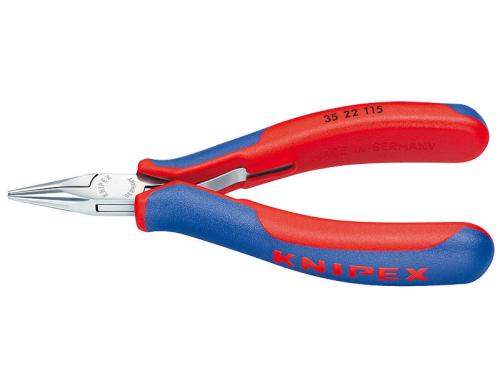 Knipex Elektronik-Greifzange 115 mm flach-runde Backen
