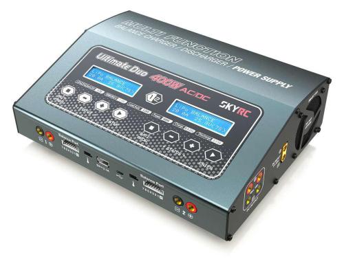 SkyRC D400 AC/DC 2x200W Zweikanal Ladegerät