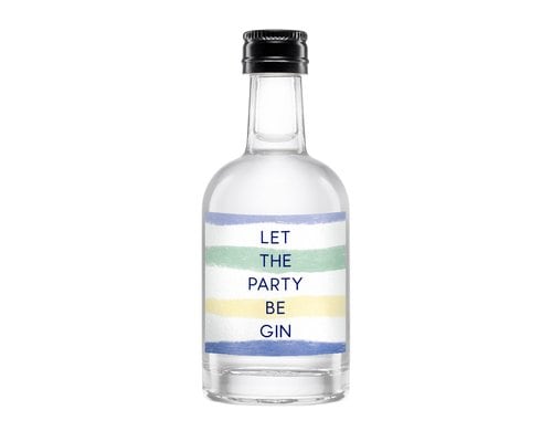 Grafik Werkstatt Gin 50ml Let the party be gin