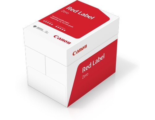 Canon Red Label Zero FSC A4 Box à 2'500 Blatt, 80g, Weisse 168 CIE