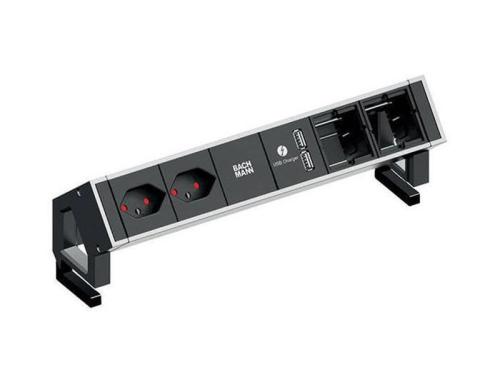 Bachmann Steckdosenleiste DESK 2 902.430 2xT13, USB-Charger, 2x Leerfeld für CM
