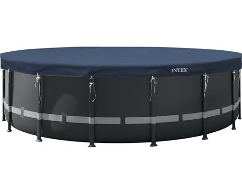 5,49m x 20cm runde Allwetter-Deluxe PoolabdeckungDunkelblau