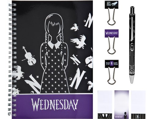 Undercover Schreibset Wednesday diverse Inhalte