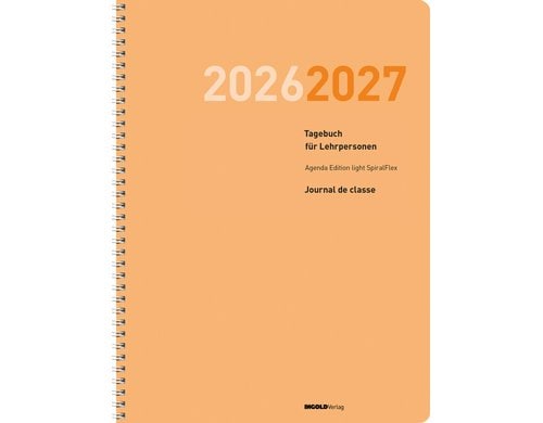 Ingold Agenda Edition light Spiral 2026/27 Spiralbindung, mit Datum, ohne Verzeichnis