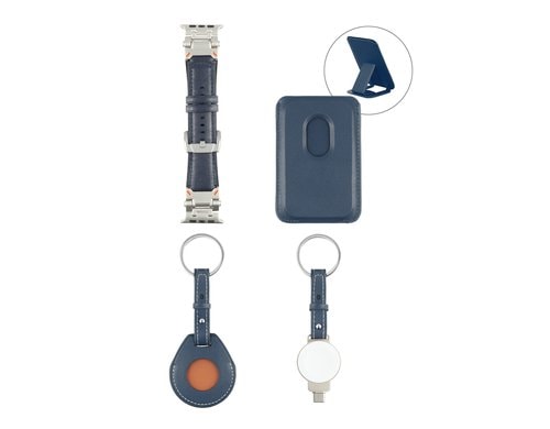 4smarts Style Zubehör-Set, 4-teilig Apple kompatibel, Blau