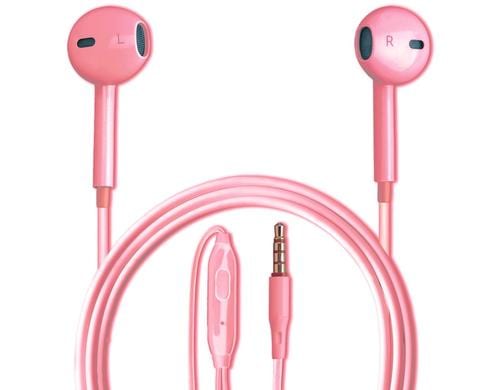 4smarts Melody Lite In-Ear Kopfhörer pink, 3.5mm Kabel 1.1m lang, Mic