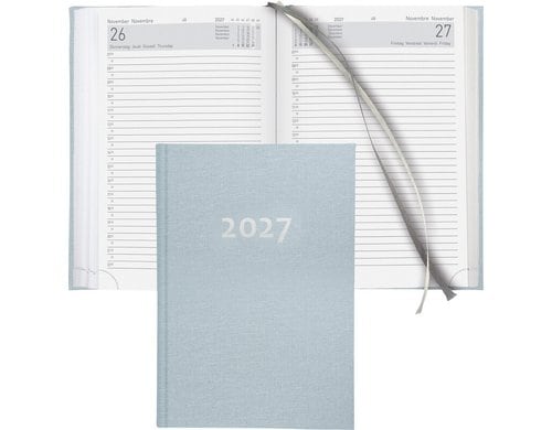 Biella Geschäftsagenda 2027 Execut. h-blau 14.5 x 20.5 cm, 420 Seiten, 1 Tag pro S.