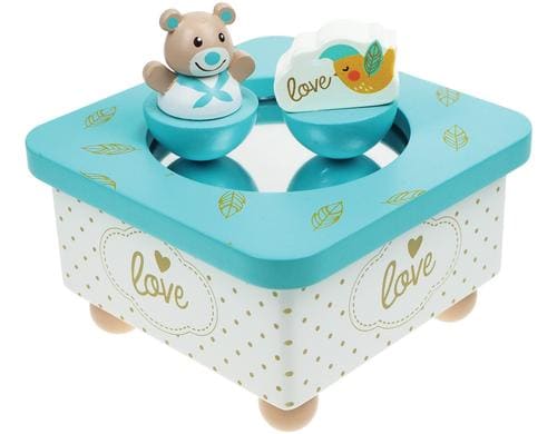 Spielba Musikdose Golden Bär blau