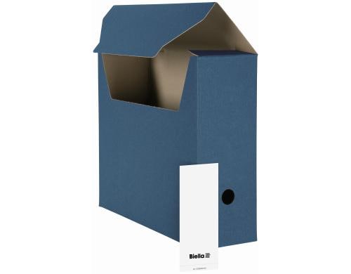 Biella Archivschachtel A4 10 Stück 27x33x10 cm, blau
