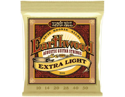 Ernie Ball 2006 Earthwood Bronze Akustik Saitensatz, Extra Light 10-50