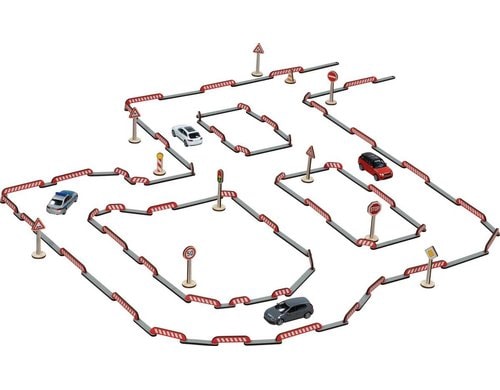 Spielset Strassenbau FlexiRoads Zäune, Schilder und Pilonen
