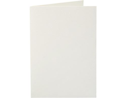 Creativ Company Karten 220 g/m2 creme 10 Stück, 10.5 x 15 cm, OHNE Couvert
