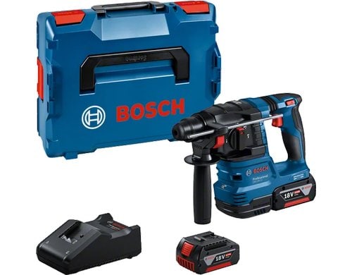Akku-Bohrhammer mit SDS plus GBH 18V-22 2x Akku GBA 18V 4Ah, L-BOXX 136