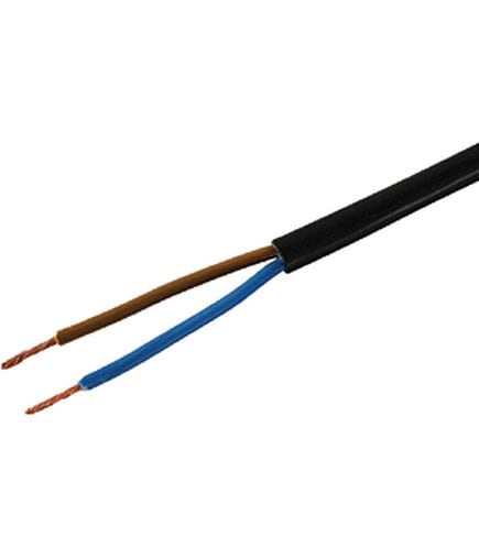 Installationskabel TD 2x 1.0mm2 schwarz, 20m