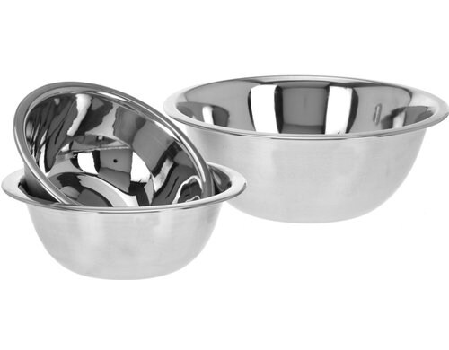 FURBER Edelstahl Schüssel 3er Set Edelstahl, 700/950/1900ml