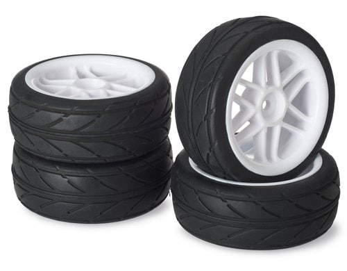 Absima Räderset Onroad 6-Speichen / Profil weiss 1:10 (4)