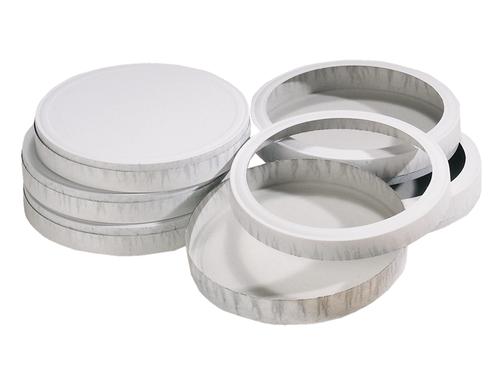 Folia Laternen Boden / Käseschachtel 15.3 cm, 10 Paar, weiss