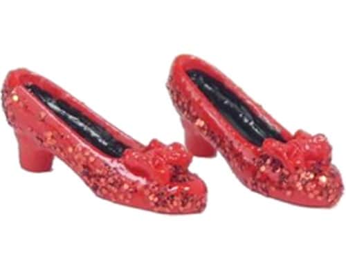 Bottsa Mini-Figur Damenschuhe rot 2cm, 1 Paar
