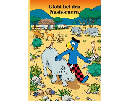 Globi, Globi bei den Nashörnern Alter: 5+  Band-Nr. 75