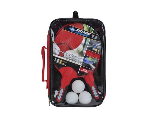 DONIC Schildkröt Tischtennis Set Outdoor Weatherproof, rot