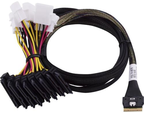Adaptec SFF-8654 - 2xSFF-8639 x1 U.3, 0.8M Anschluss U.3 SAS/SATA/NVME HDDs&SSDs