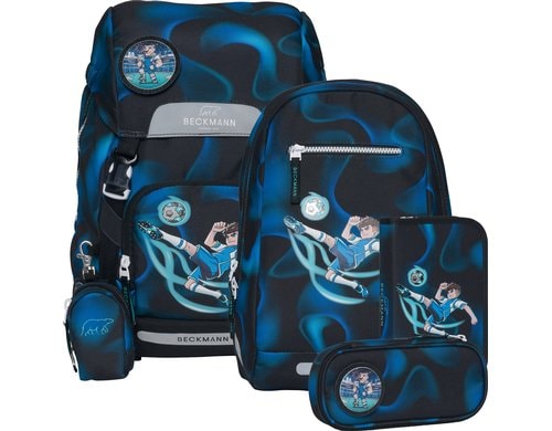 Beckmann Schulrucksack Classic Set Magic League, 6-teilig