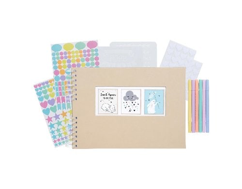 Exacompta Scrap-Addict Set, beige Album, Sticker, Marker etc.