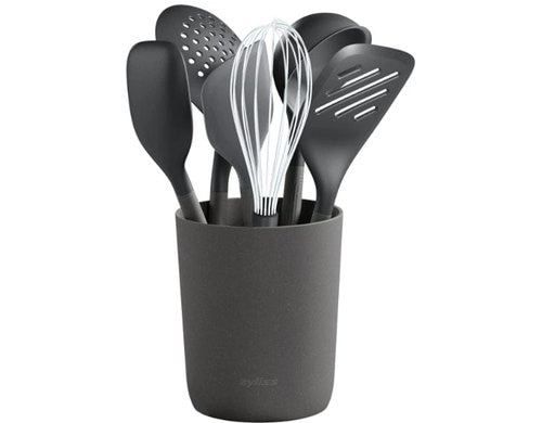 Zyliss Kochutensilien Set 7-teilig Kunststoff mit Weizenstrohmaterial,