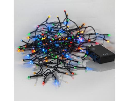 Star Trading Lichterkette Akku IP44, Multicolor, 160 LEDS, 1120 cm länge