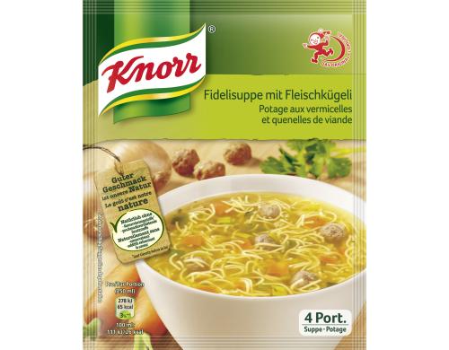 KNORR Fidelisuppe mit Fleischkügeli 4 Portionen