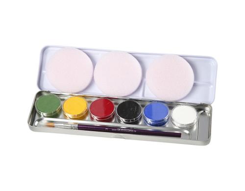 Eulenspiegel Schminke Palette 6 Farben