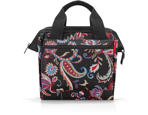 Reisenthel Schultertasche Allrounder cross paisley black, 4 l, 22 x 24 x 13 cm