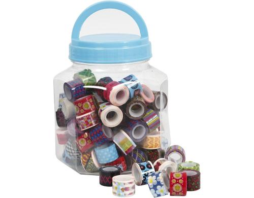 Creativ Company Dekoklebeband 90 Rollen à 2 m, 12 mm