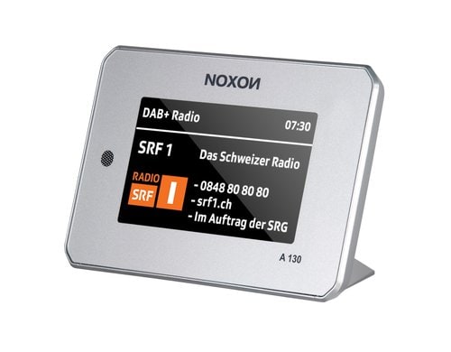 NOXON A130, DAB+ & Internet Radio Adapter Silber, Bluetooth, USB