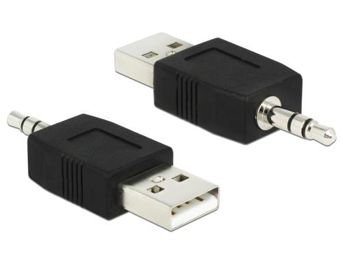 Delock Adapter USB-A zu 3.5mm 3P Klinke kompatibel zu iPod Shuffle,mit Ladefunktion