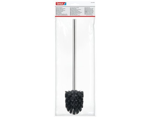 tesa WC-Bürsten-Set Bürstengarnitur ohne ohne Bohren, silber