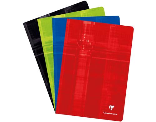 Clairefontaine Heft assortiert 10 Stk A4, 4 mm kariert, 40 Blatt