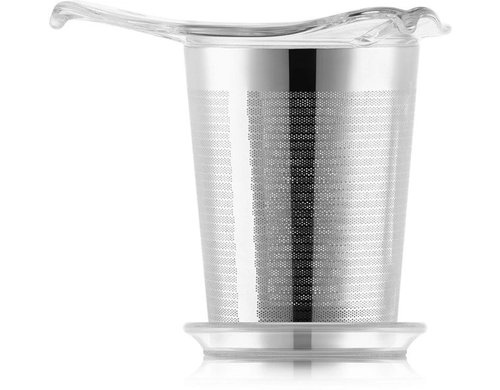 Bodum Yo-Yo Edelstahlsieb mit Deckel verchromt