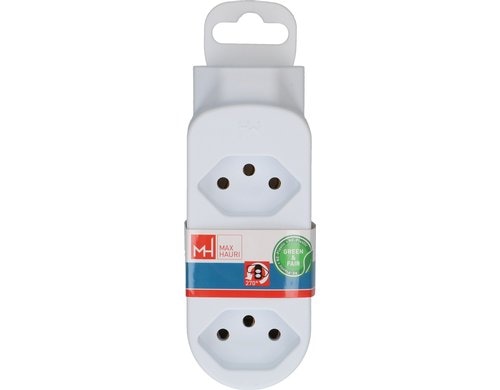 Abzweigstecker ADAPT 3+1x Typ 13 weiss drehbar Green+Fair