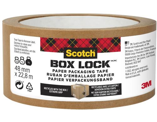 3M Scotch Box Lock Papier Verpackungsband 48 mm x 22.8 m, 1 Rolle