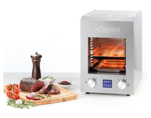 Koenig Elektro Oberflächengrill 2200W, 800C, Display