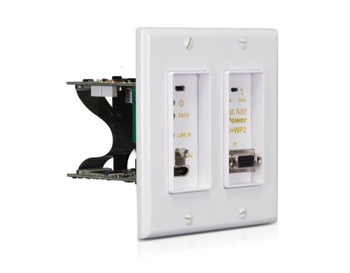 Just Add Power VBS-HDIP-717WP2-B IP Transm. Wand, HDMI/VGA PoE USB 4K, Schw